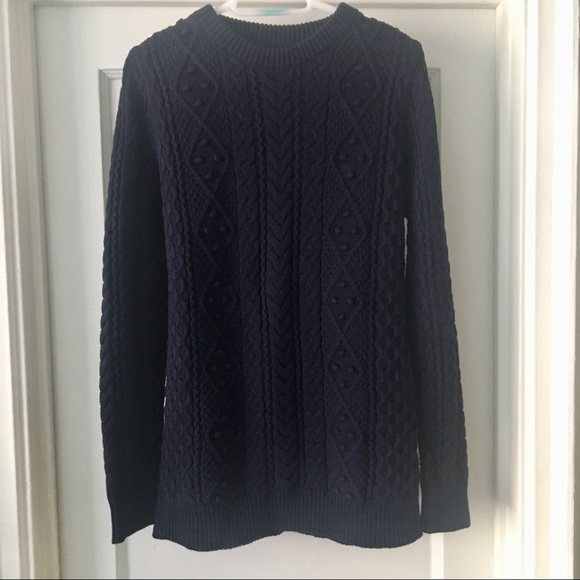ZARA Long Cable Knit Cotton Sweater - Picture 1 of 3